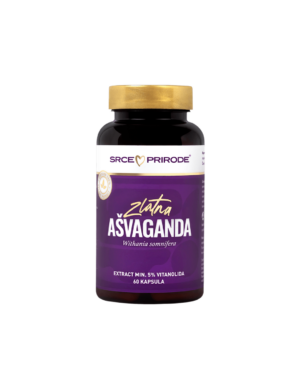 Zlatna Ašvaganda, 60 Kapsula — Organski Ekstrakt