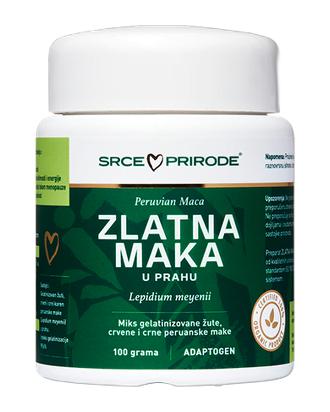 Zlatna Maka Prah, 100g — Organska Peruanska